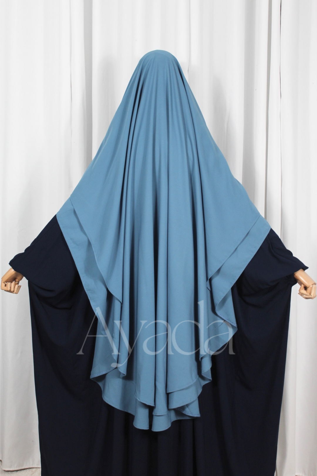 Khimar 2 voiles Whoolpeach Royal