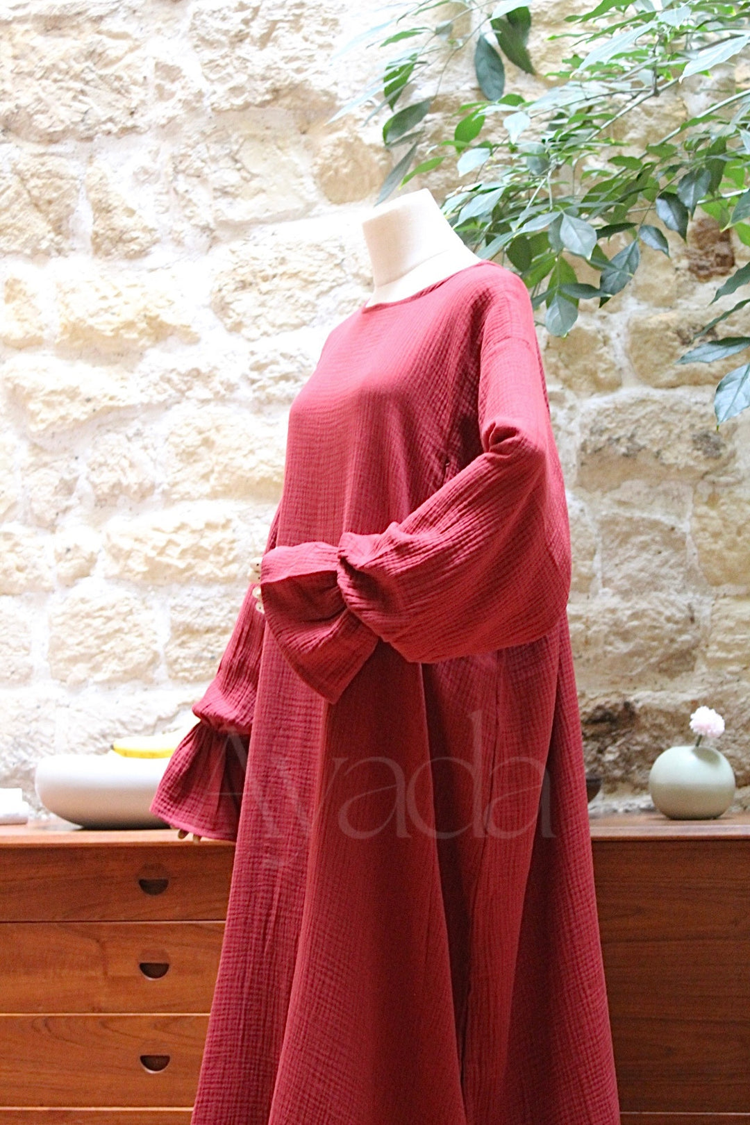 Abaya Yuna Gaze de coton