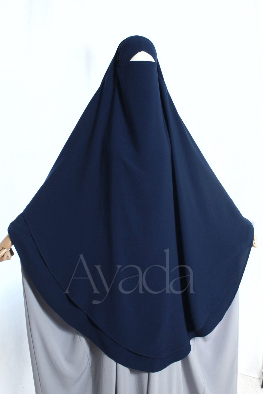 Khimar 2 voiles Whoolpeach Royal