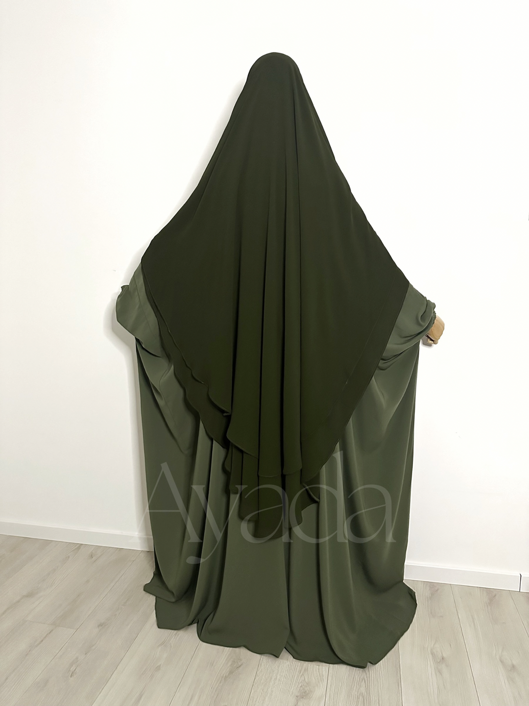 Khimar 2 voiles arrondi Mousseline