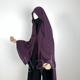 Haya – Abgerundeter Chiffon-Umhang