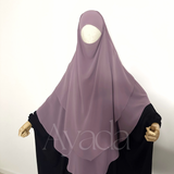 Khimar 2 voiles pointu Mousseline