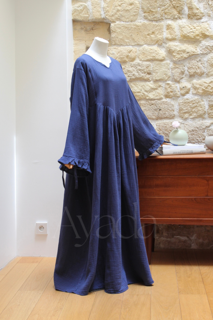 Abaya Sakura Gaze de coton