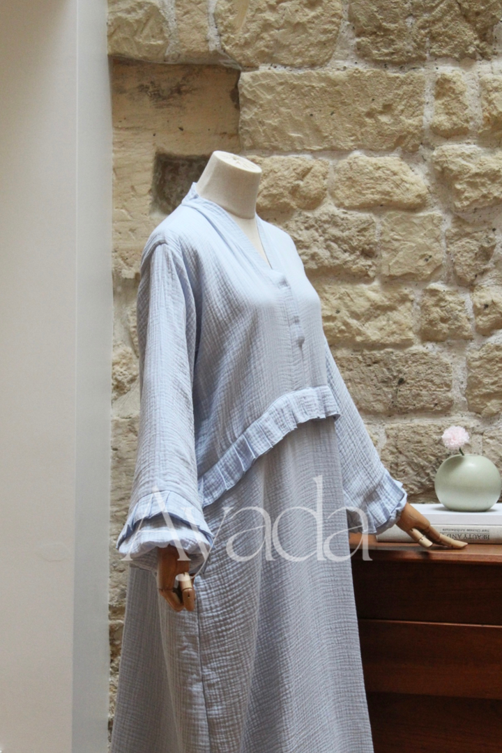 Abaya Ayam Gaze de coton