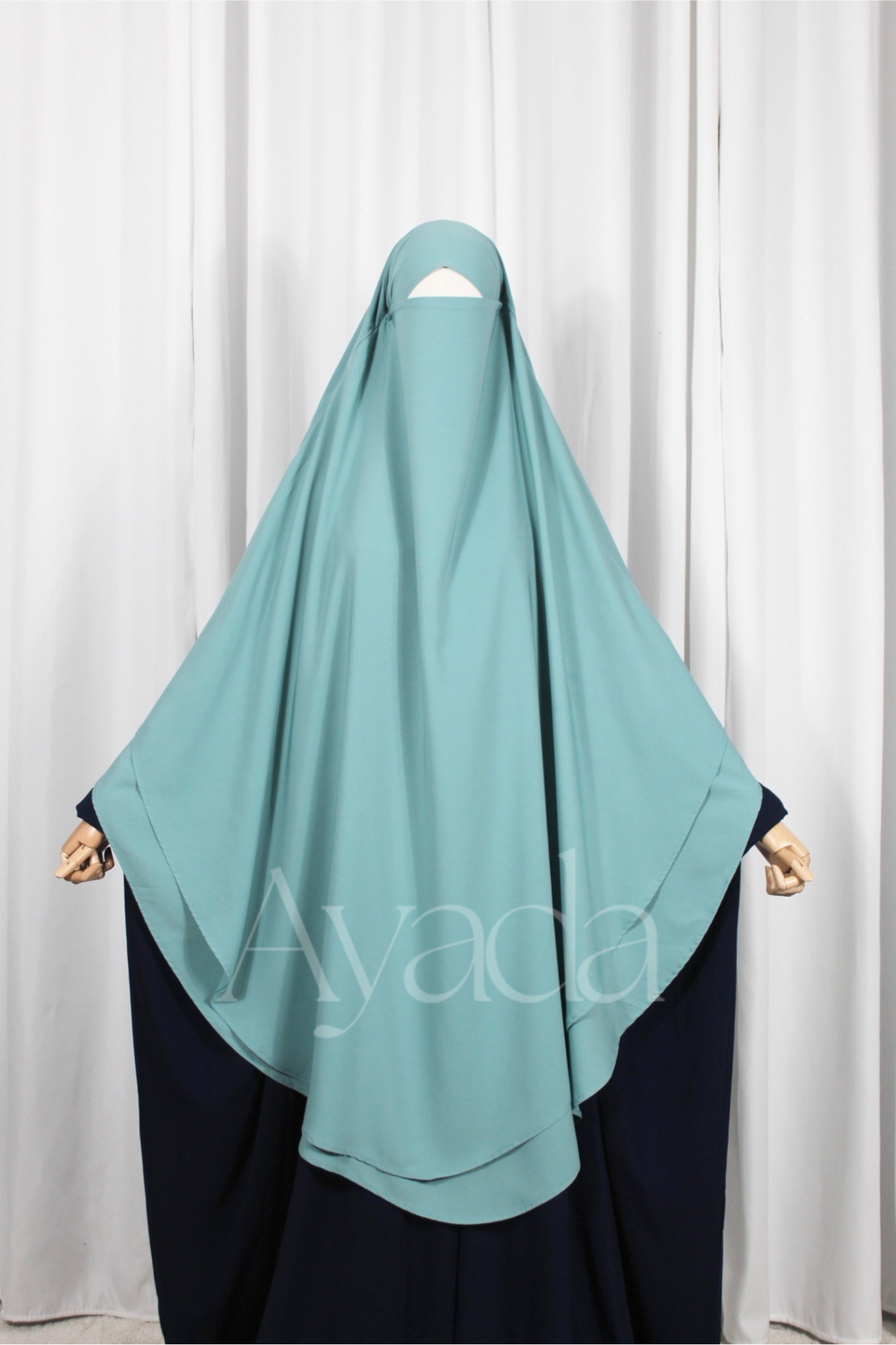 Khimar 2 voiles Whoolpeach Royal