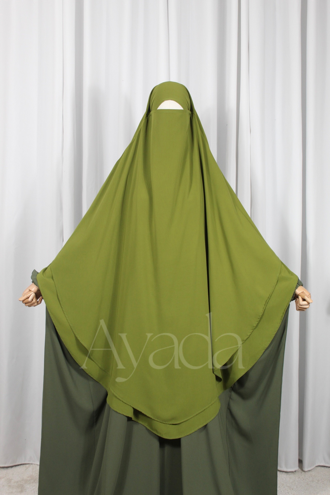 Khimar 2 voiles Whoolpeach Royal