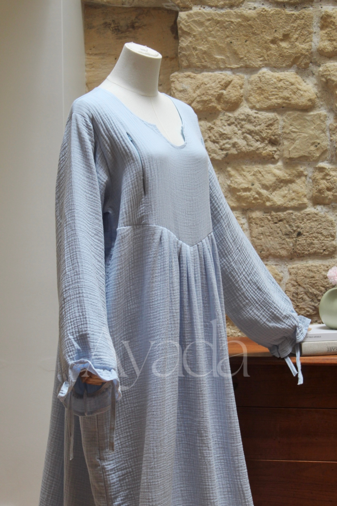 Abaya Sakura Gaze de coton