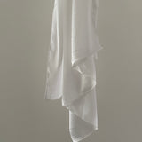 Striped textured satin hijab