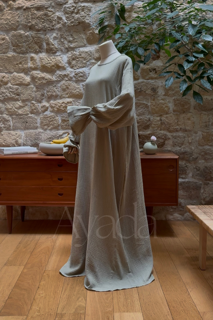 Abaya Yuna Gaze de coton