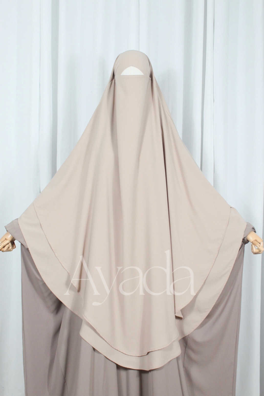 Khimar 2 voiles Whoolpeach Royal