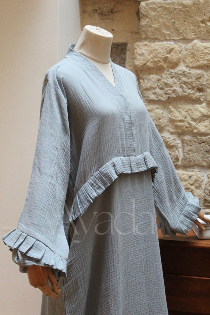 Abaya Ayam Gaze de coton