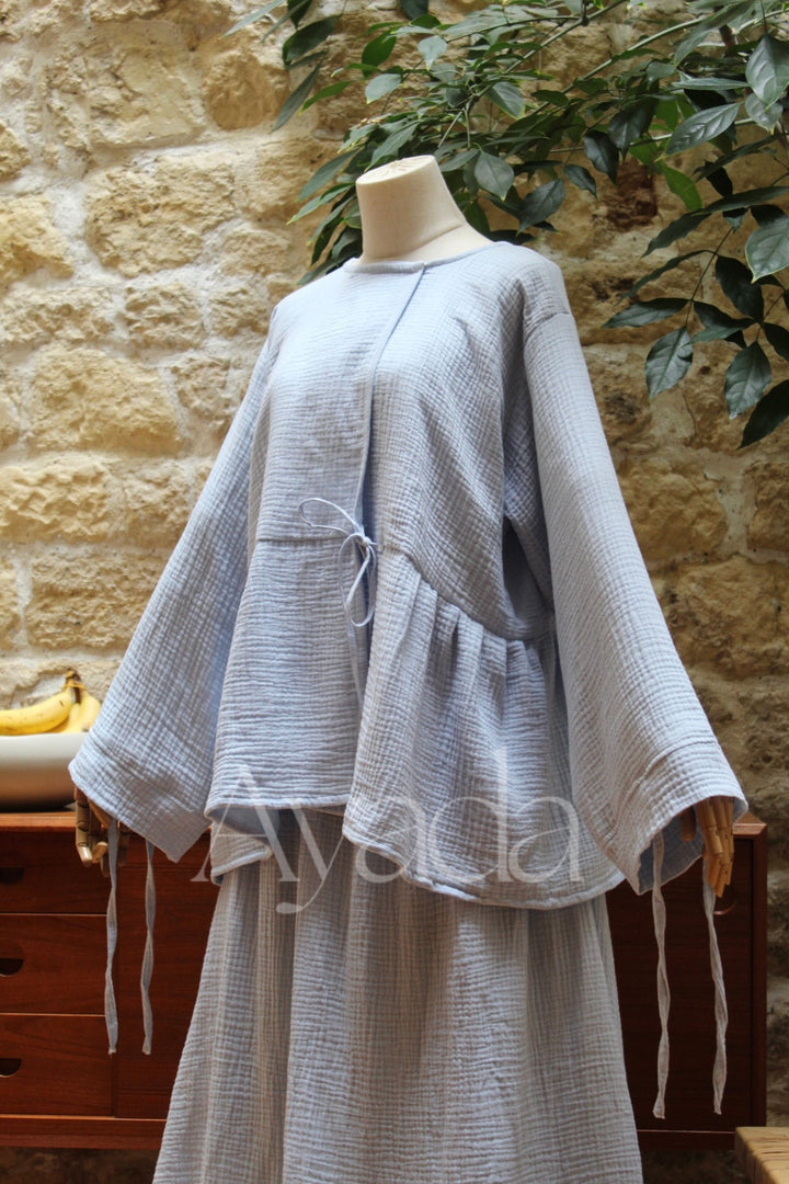 Kimono Hana Gaze de coton