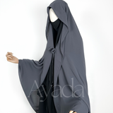 Haya – Abgerundeter Chiffon-Umhang