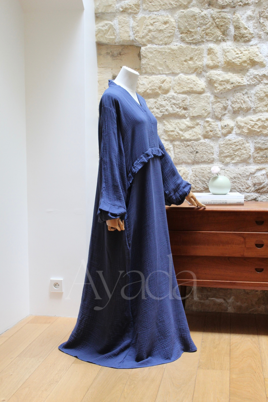 Abaya Ayam Gaze de coton