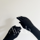Touchscreen floral gloves