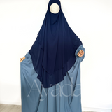 Khimar 2 runde Schleier Musselin