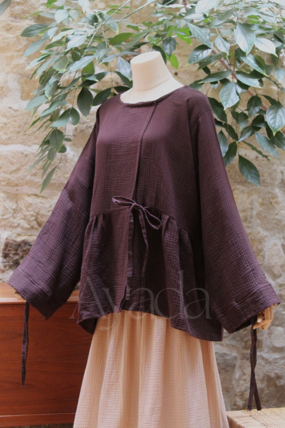 Kimono Hana Gaze de coton