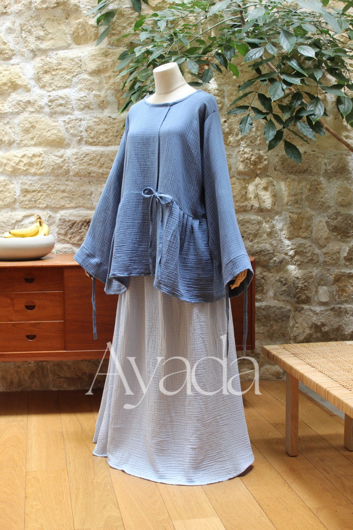 Kimono Hana Gaze de coton
