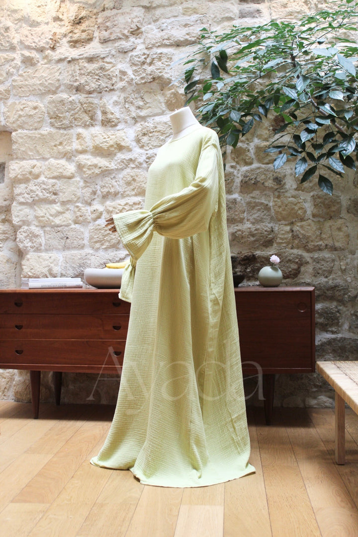 Abaya Yuna Gaze de coton