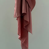 Striped textured satin hijab