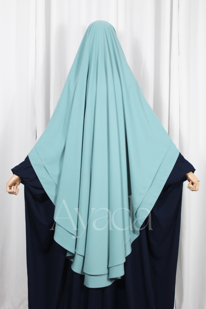 Khimar 2 voiles Whoolpeach Royal