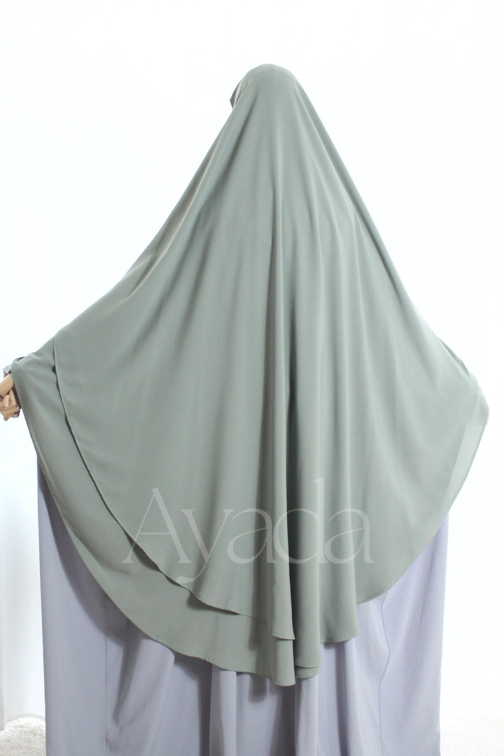 Khimar 2 voiles Whoolpeach Royal