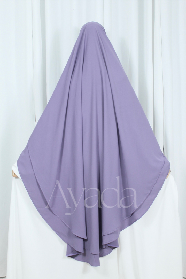 Khimar 2 voiles Whoolpeach Royal