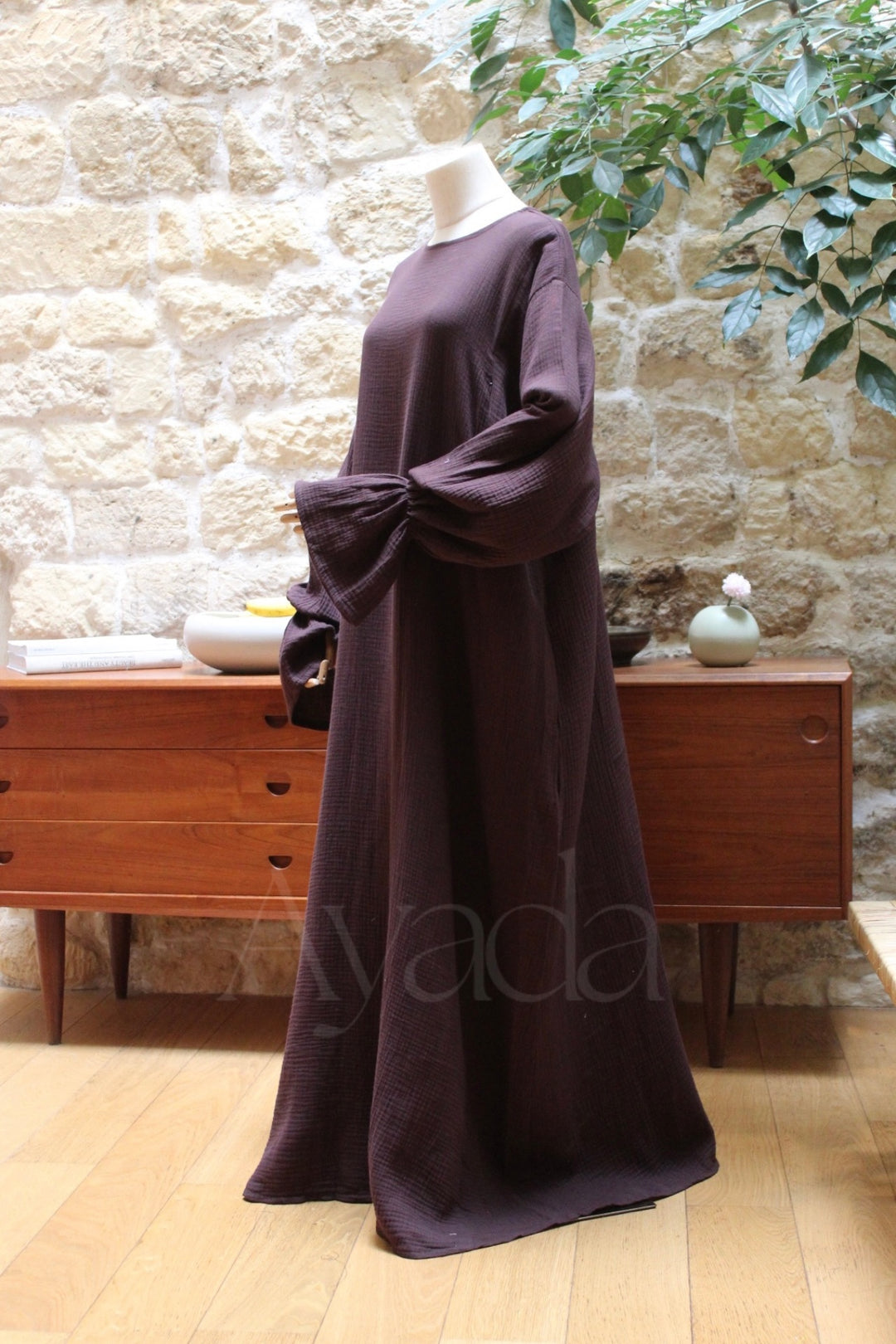 Abaya Yuna Gaze de coton