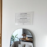 Mirror 20x14 transparent