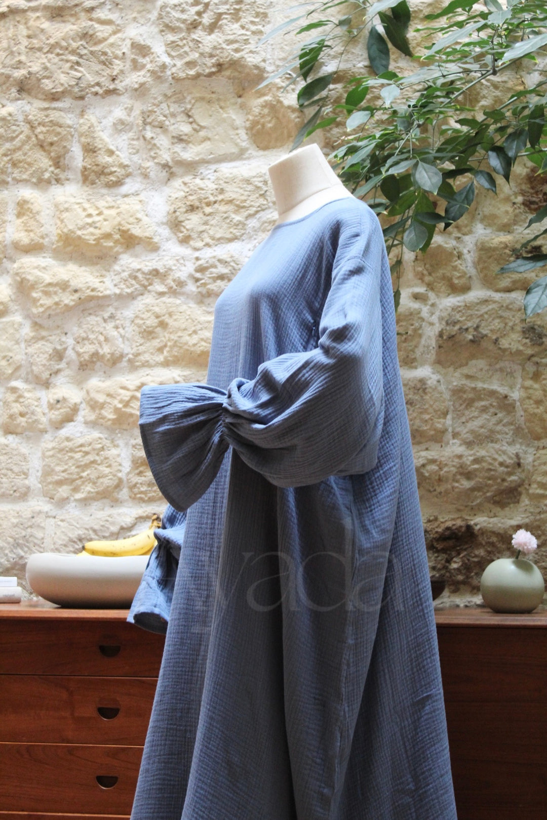 Abaya Yuna Gaze de coton