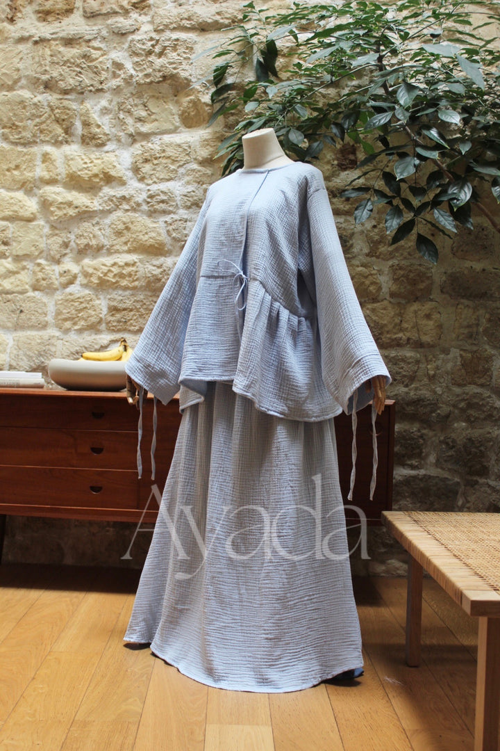 Kimono Hana Gaze de coton