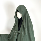 Haya – Abgerundeter Chiffon-Umhang