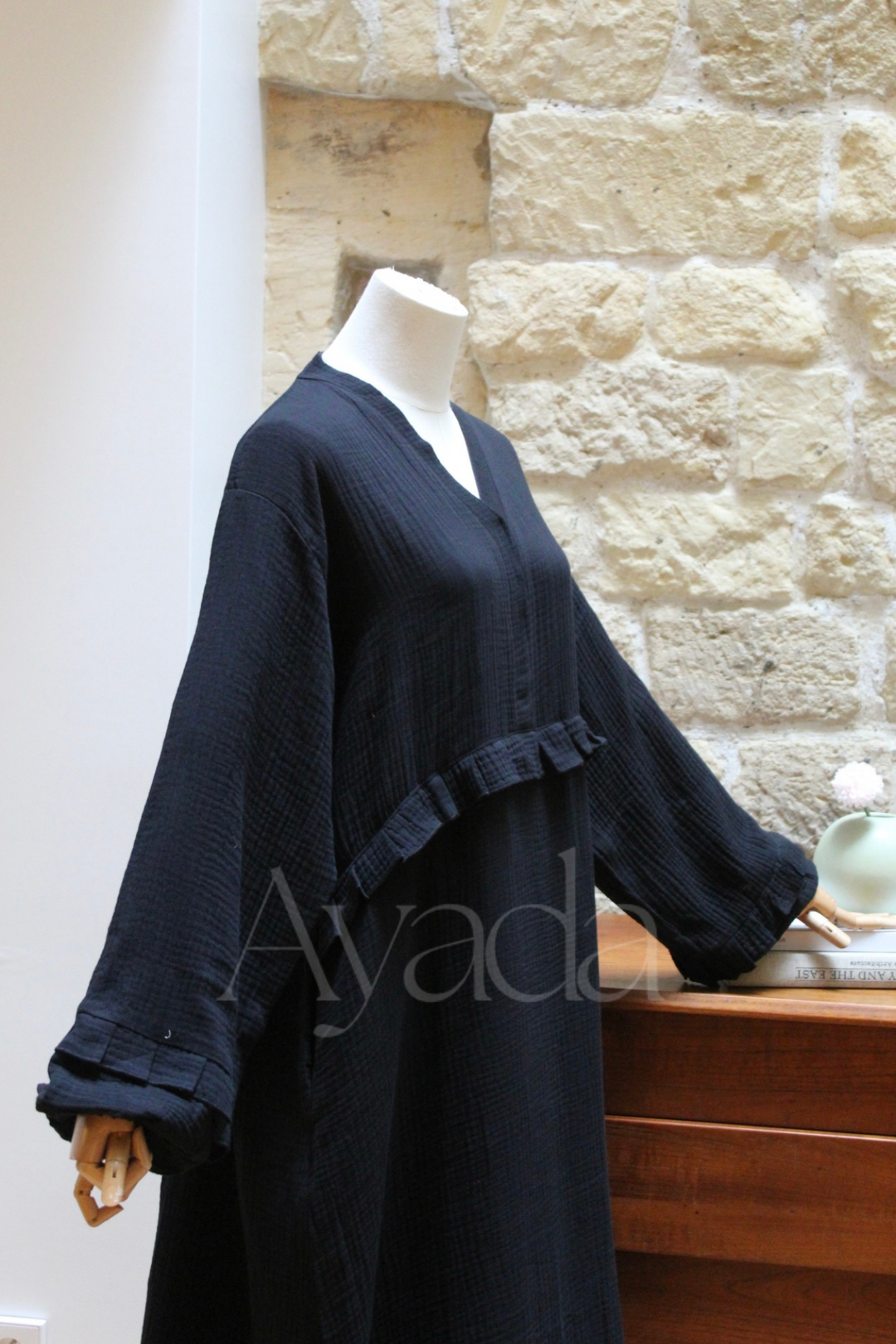 Abaya Ayam Gaze de coton