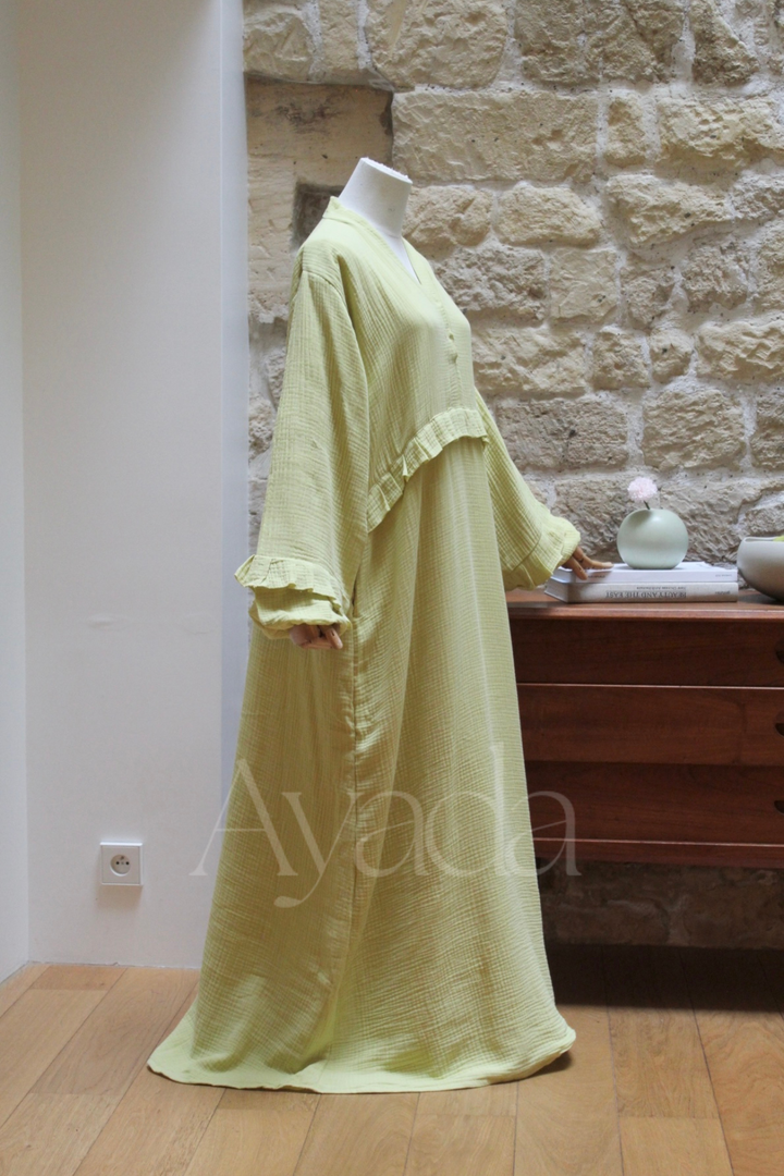 Abaya Ayam Gaze de coton