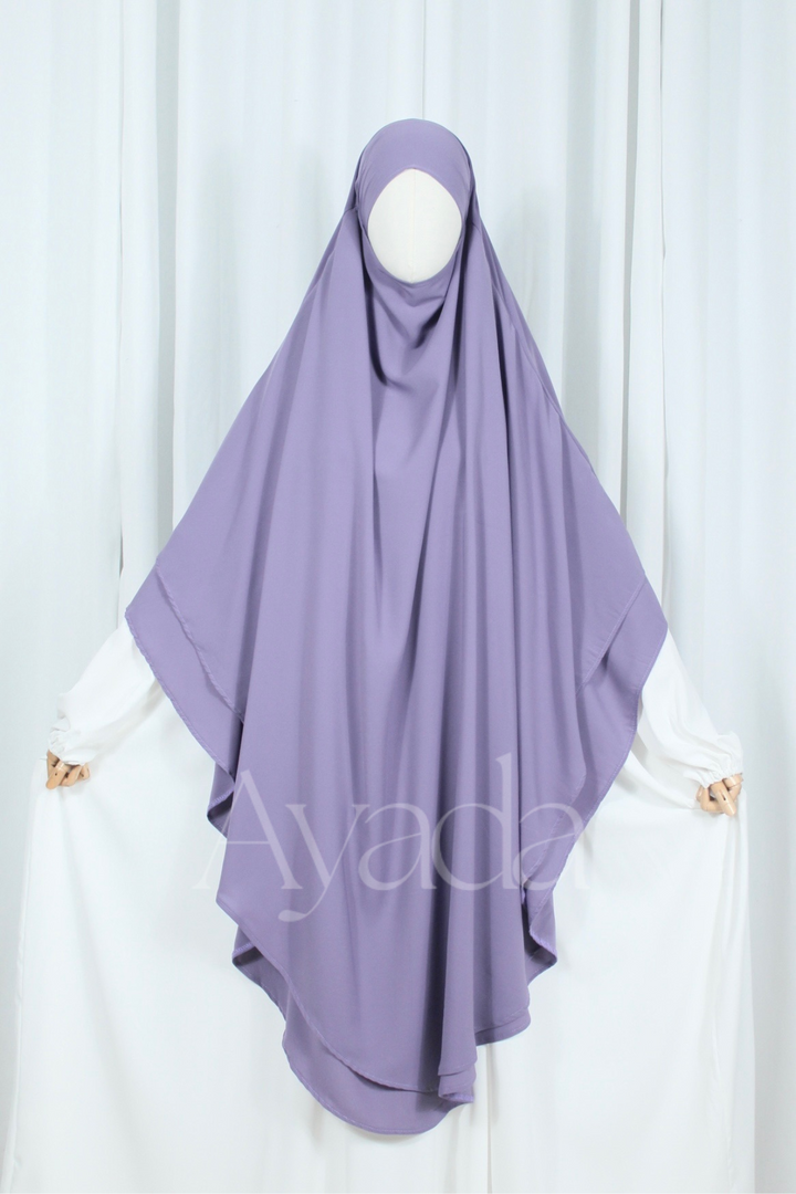 Khimar 2 voiles Whoolpeach Royal