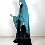 Haya – Abgerundeter Chiffon-Umhang