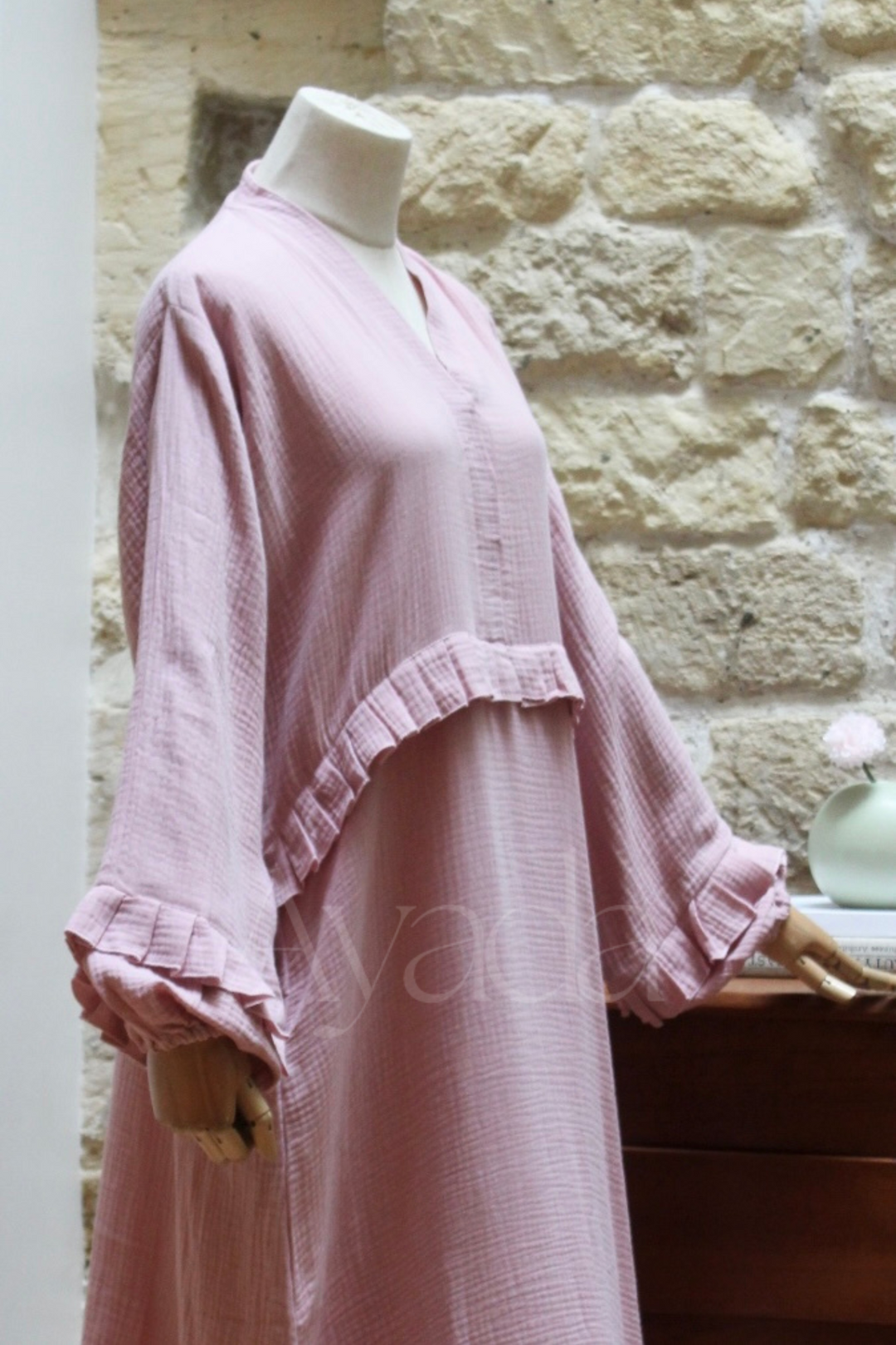 Abaya Ayam Gaze de coton