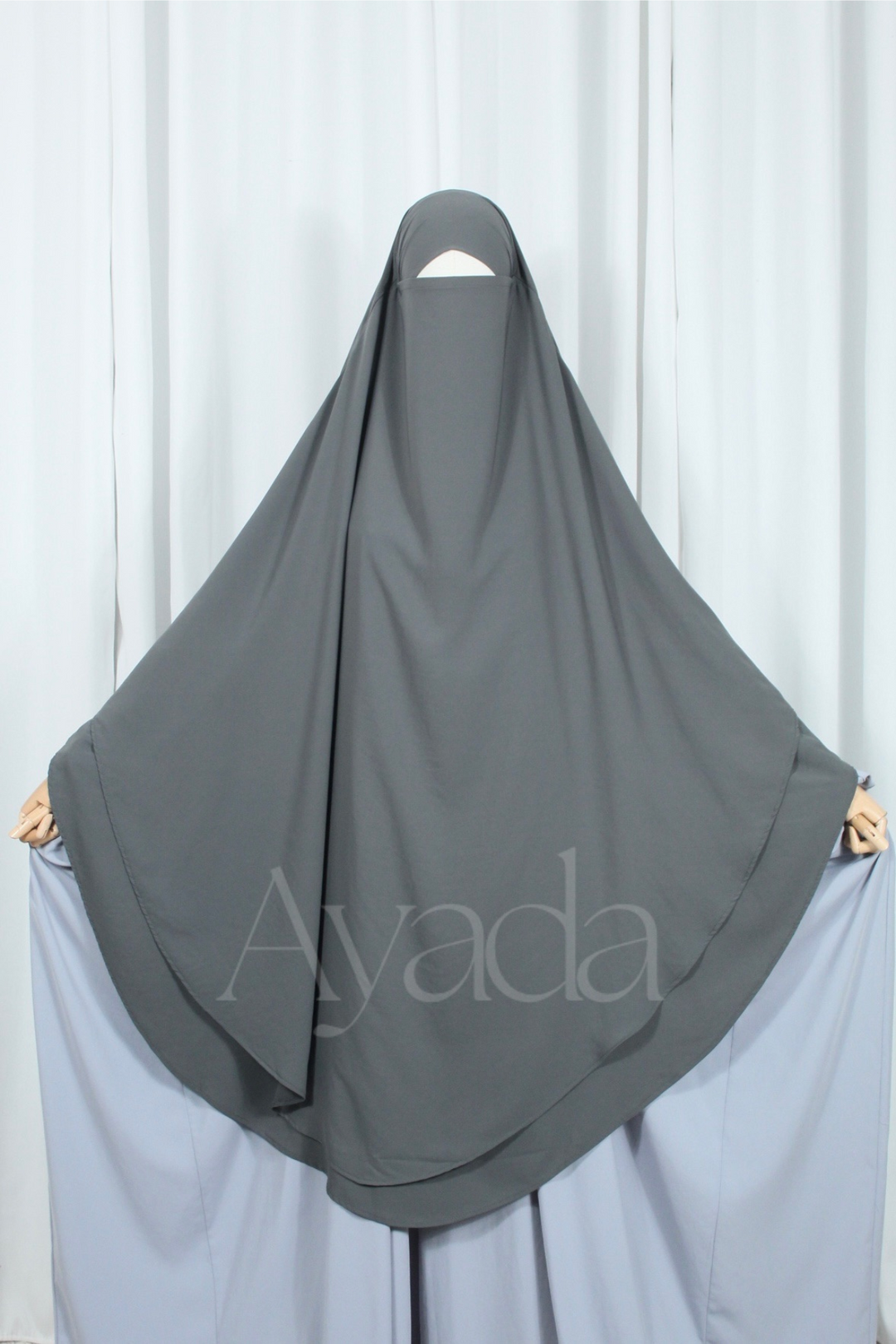 Khimar 2 voiles Whoolpeach Royal