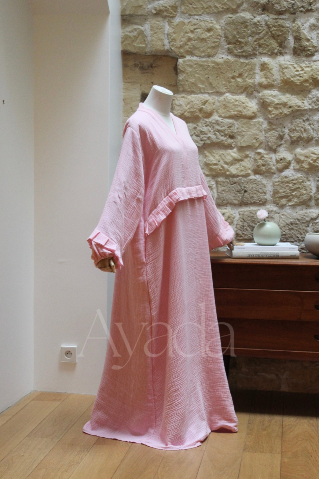 Abaya Ayam Gaze de coton