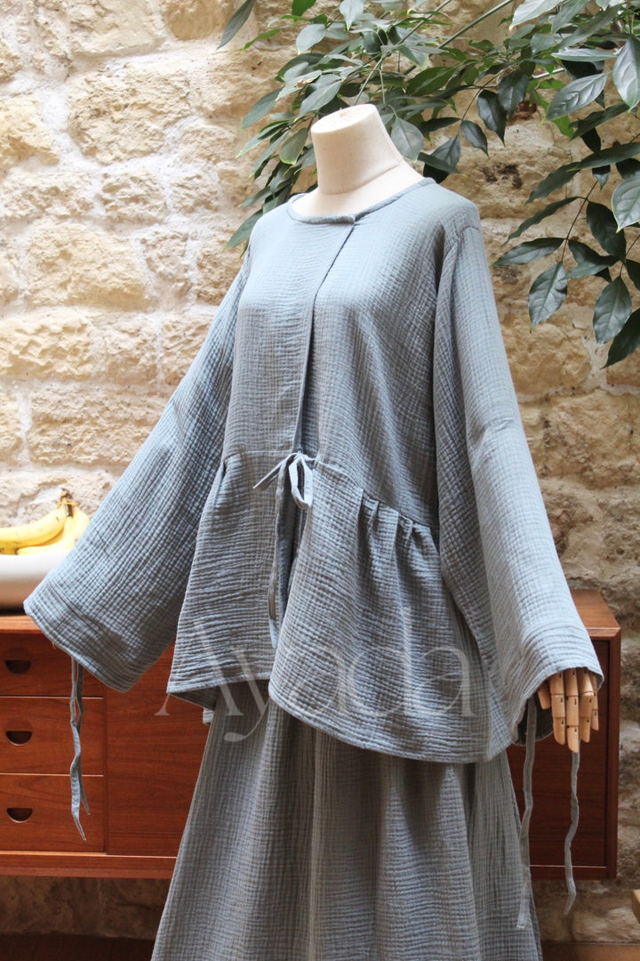 Kimono Hana Gaze de coton