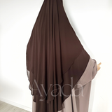 Khimar 2 runde Schleier Musselin