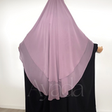 Khimar 2 runde Schleier Musselin