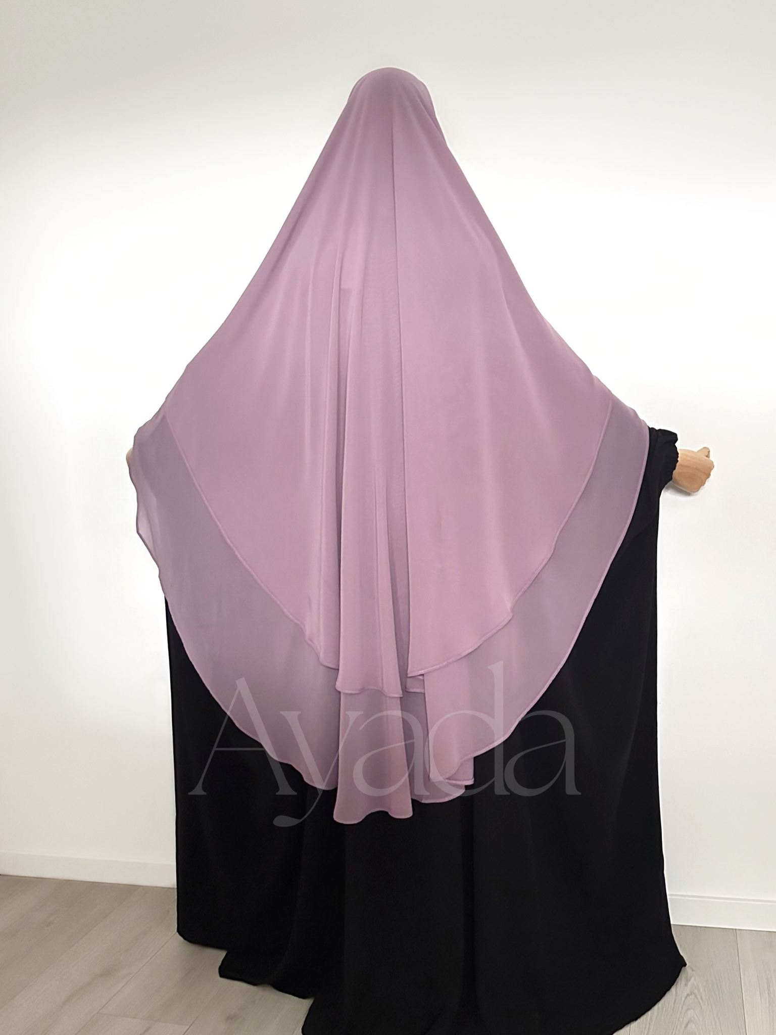 Khimar 2 rounded veils Muslin