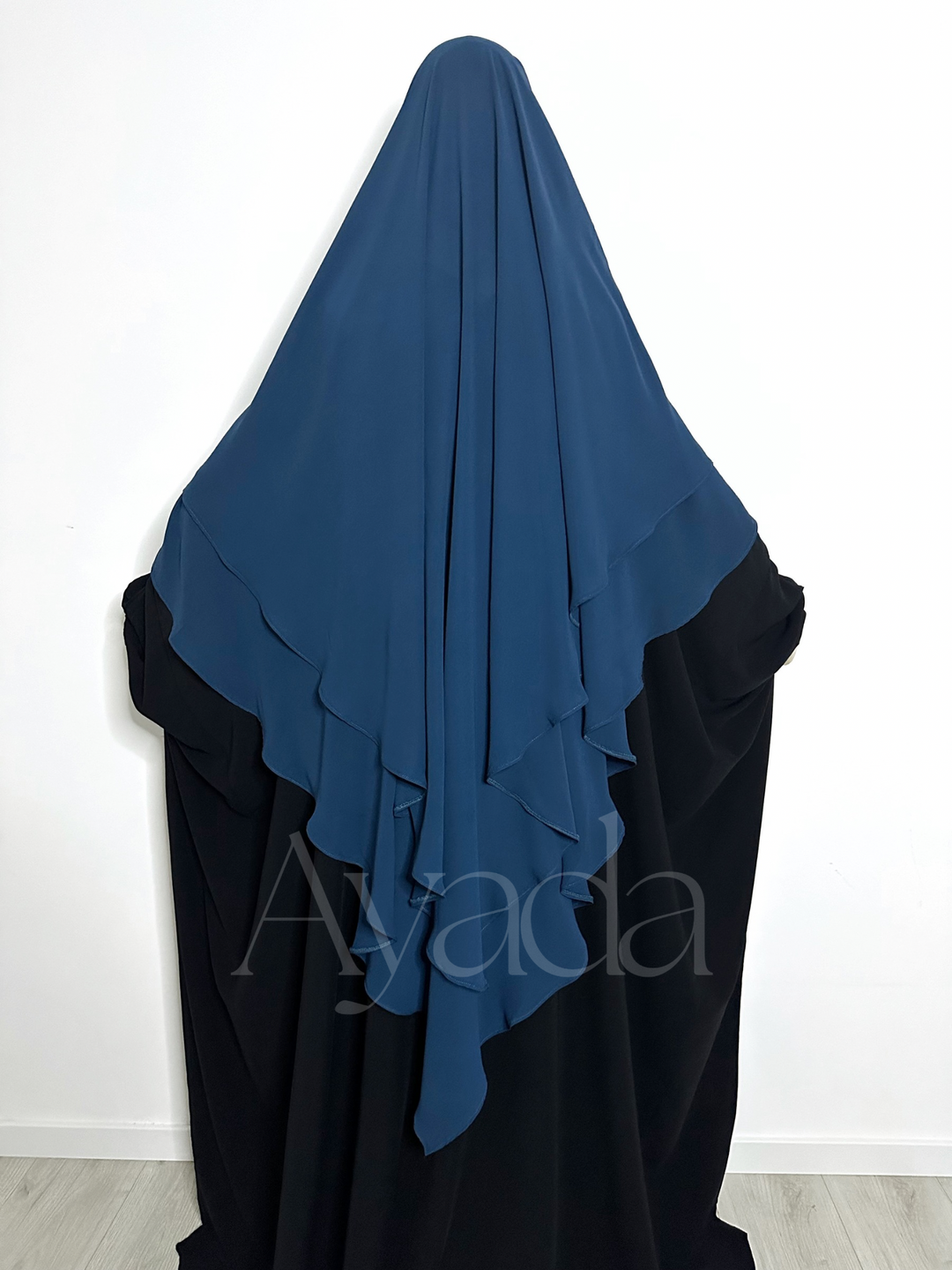 Khimar 2 voiles pointu Mousseline