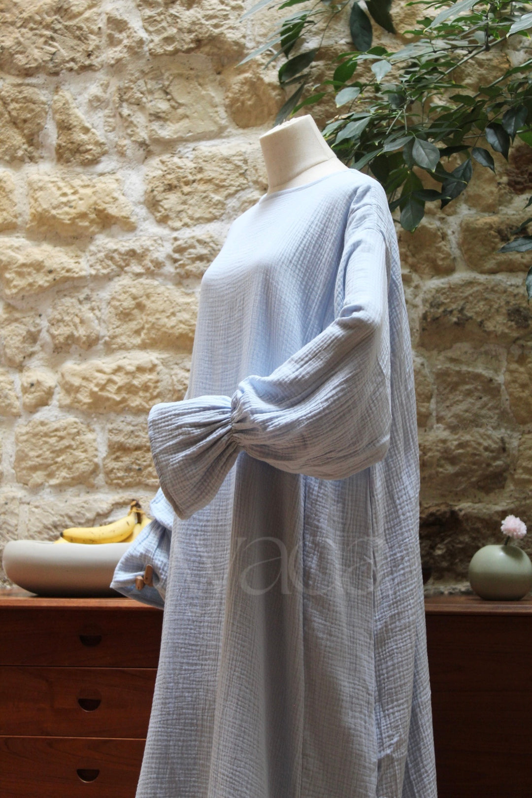 Abaya Yuna Gaze de coton
