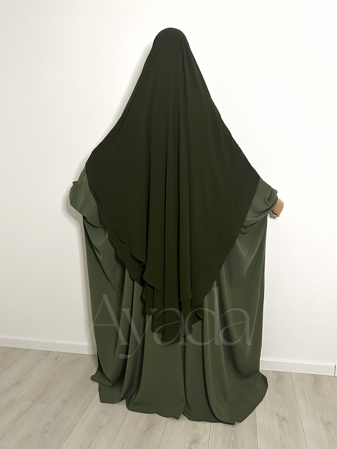 Khimar 2 voiles arrondi Mousseline