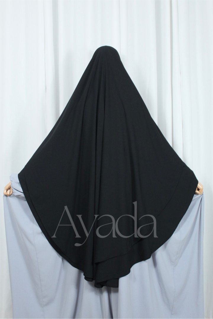 Khimar 2 voiles Whoolpeach Royal