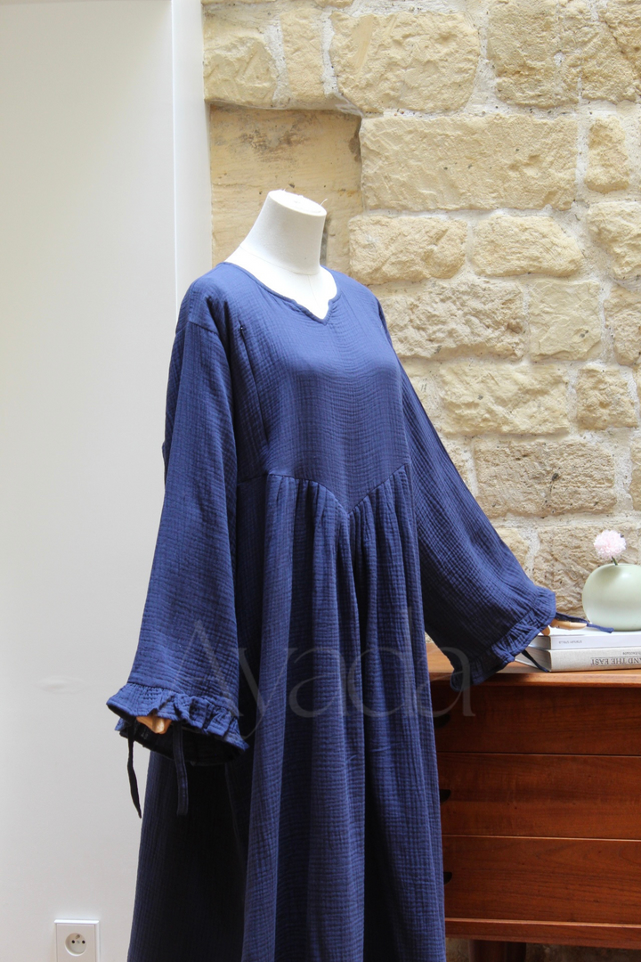 Abaya Sakura Gaze de coton