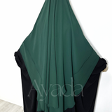 Khimar 2 runde Schleier Musselin