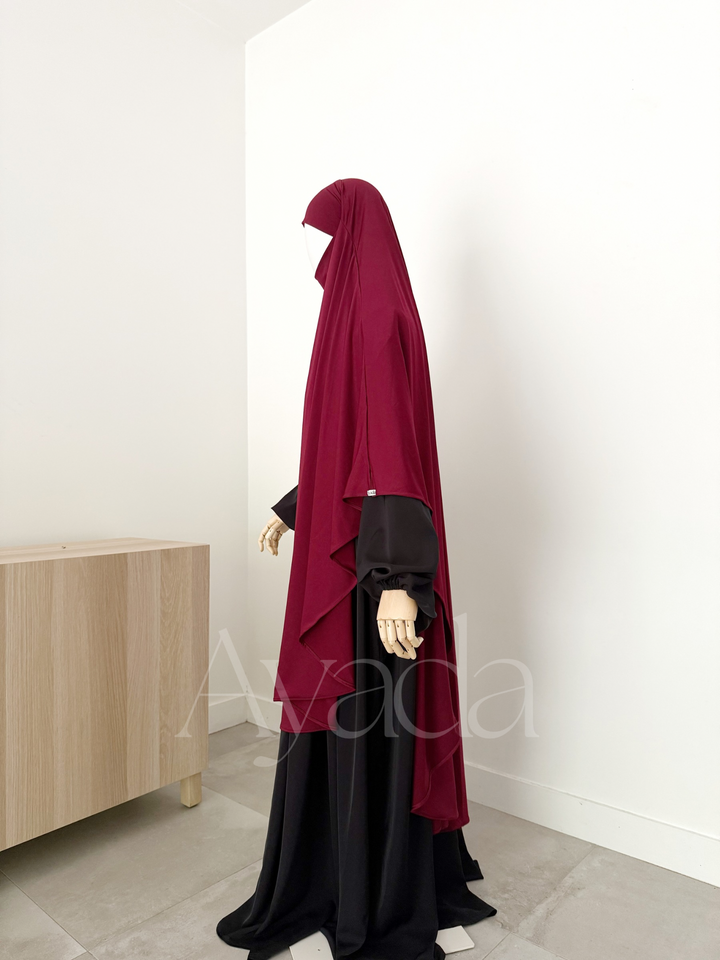 Maxi Khimar Jersey Premium Long Arrondi